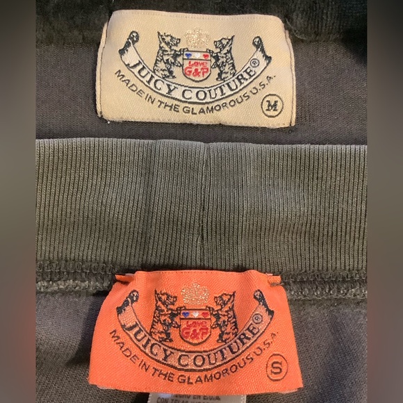 Juicy Couture 90s Velour Pants 30 x 32 Zip Up Hoodie Tracksuit - Picture 13 of 15